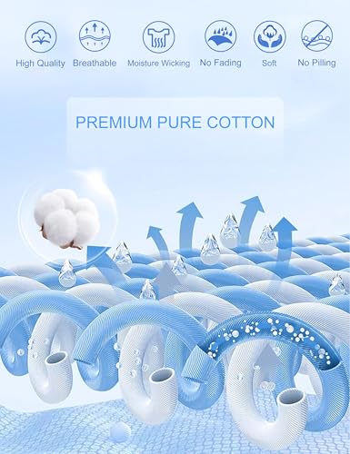 Cotrasen Mens Long Sleeve Tee Shirts Cotton Crew Neck Moisture Wicking Soft Casual Basic T-Shirts4