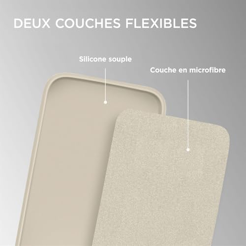 Coque silicone iPhone 11 évite les bris d'écran double couche