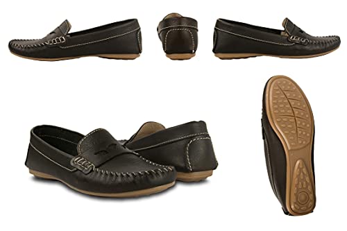 Zerimar Mocassins Vrouwen | Mocassins Dames Leer | Mocassins Voor Dames Schoenen Mocassin Dames | Dames Klassieke… - Image 3