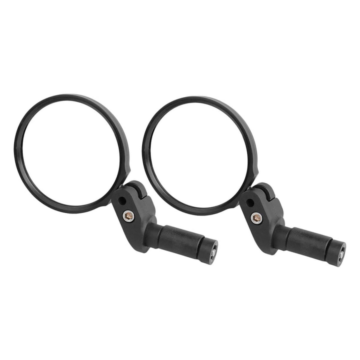 TOYANDONA Specchietto Retrovisore per Bicicletta 2 Pezzi, Specchio Convesso Regolabile in Plastica Acrilica, Facile da Installare per Bici e Monopattino