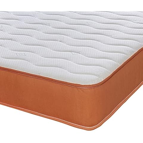 eXtreme comfort ltd The Cooltouch Essentials Orange 18cms Deep Hybrid Spring & Memory Foam Value Mattress, 3ft Single (3ft x 6ft3, 90cm x 190cm) Cover