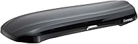 INNO BRM660BK Wedge Cargo Box 11 Cu Ft Gloss Black - Aerodynamic Roof Carrier for 8 Skis or 6 Snowboards