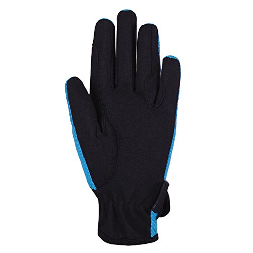 Kids Horse Riding Gloves Children Equestrian Horseback Winter Biking Bike Gardening Ski Snow Cycling Boys & Girls Mittens Pony Youth Outdoor Mitts (Blue, Age 8-10 Years) #TOP2