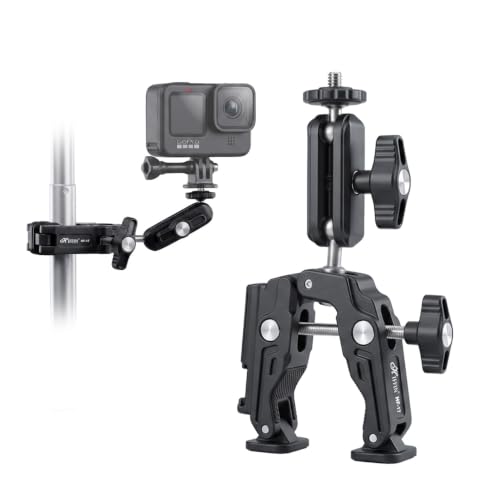Image of Hiffin HF-17 Magic Arm with Super Clamp for Camera, Monitor, Mobile & LED Light | 360 Ball Head | 1 /4 inch & 3 /8 inch Thread Mount | Aluminium Alloy Articulating Arm for Photography & Video Shooting
