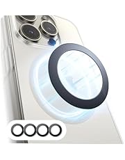 LISEN Ultra-Thin(0.4mm) for Magsafe Sticker, Strong Suction Magsafe Ring, Magsafe Ring Magnet Compatible with Magsafe Magnetic Wireless Charger for iPhone 15 Pro Max 14 13 12 Series,Samsung, 4 Pack