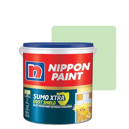 Image of Nippon Paint Sumo Xtra Dust Shield Exterior Emulsion (20L, Jasmine Scent) - Dirt Pickup Resistant, Colour-Lock, Water Resistant, Low VOC Wall Paint for Exterior Masonry Surfaces - 20 Litre