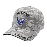 US Air Force Official Licensed Premium Quality Military Baseball Cap (US, Alpha, One Size, Digital Camo (Small Veteran))