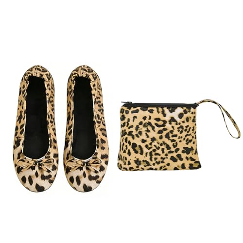Image of Women's Foldable Ballet Flats - Portable Flat Shoes for Travel and Wedding that Fit in Your Purse