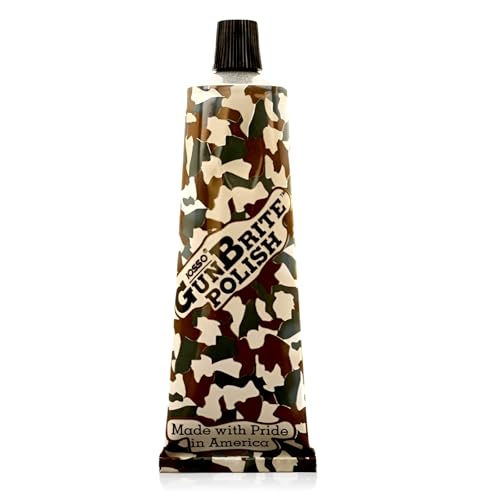 Iosso GunBrite Polish 10202 – Rust Remover and Polishing Cleaner for Guns & Metal – Safe for Stainless Steel, Bluing, Chrome, Nickel – Protective Gun Care Accessory 2 oz Tube – Made in USA