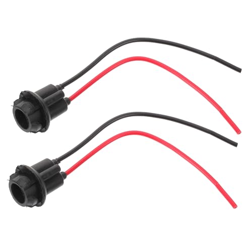 2-Pack Car Bulb Socket Extension Connectors - Copper Wire Adapter For Dashboard, License Plate & Side Marker Lights