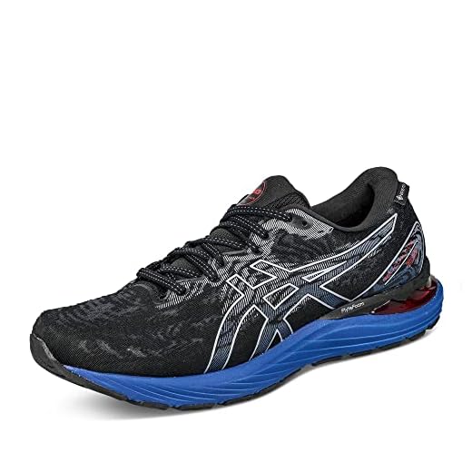 ASICS Gel-Cumulus 23 G-tx löparsko för män, Svart lakan rock, 44 EU