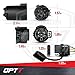 OPT7 7 Pin to 4 Pin Harness, 43 Inches Trailer Extension Wiring Connector Adapter for Trucks, Pickups, Trailers (w/o Reverse Wire)