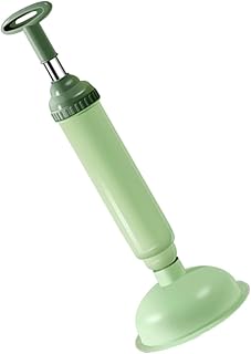 DIYEAH 1 Pieza De Desatascador De Inodoro Con Ventosa Para Alcantarillado Solucionador De Obstrucciones Accesorio De Limpieza Con Ventosa Para El Hogar Inodoro Verde De Acero