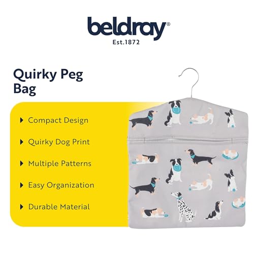 Beldray Peg Bag - Hang On The Washing Line, Holds Up To 100 Pegs, Clothes Pin Holder, Reusable Hanging Storage Bag For Laundry Lines, Indoor & Outdoor Use , 33 x 30cm - Image 2