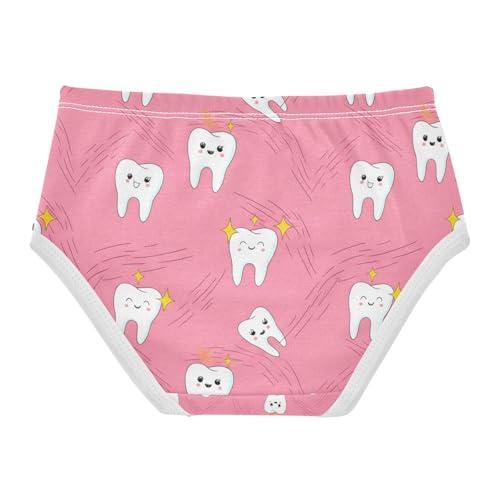 Cute Cartoon Teeth Toddler Girls's Underwear 2T 202c12802