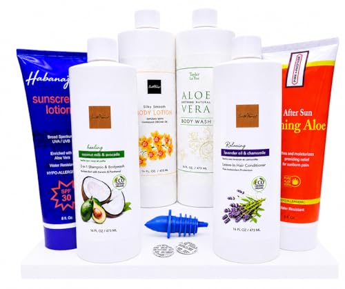 Smuggs Jugs Cruise Essentials: Hidden Liquor Containers 4-17.3 oz Bottles and 2-8 oz Tubes Smuggling Kit, Leakproof Rum Runners for Cruise, Hidden Flasks for Liquor Disguise Fake Shampoo bottles