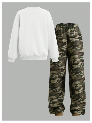 Image of SOLY HUX Cute Clothes for Girls Sweatsuit Sets Crewneck Casual Sweatpants 2 Piece Outfits Sweatshirt and Pants