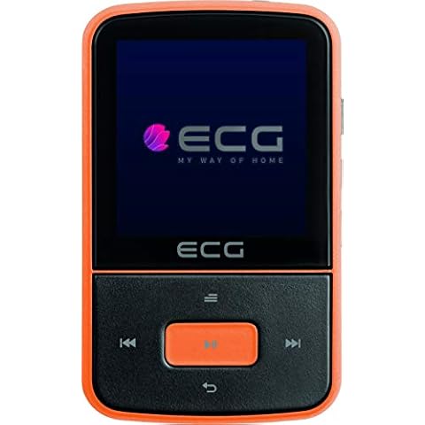 Reproductor MP3 y MP4 ECG PMP 30 con 8GB de memoria interna, dictáfono y clip deportivo Cover