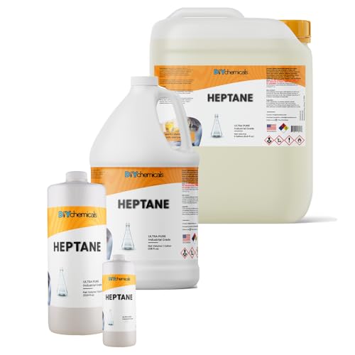 N-Heptane High Purity Laboratory Grade Heptane Industrial Nonpolar Solvent for Cements Ink Botanical Plant Extraction by DIYChemicals (1 Quart (32 fl oz))
