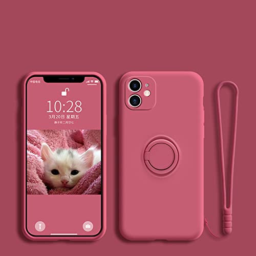 Coque silicone liquide Samsung Note 20 Ultra : protection élégante Rouge Camélia