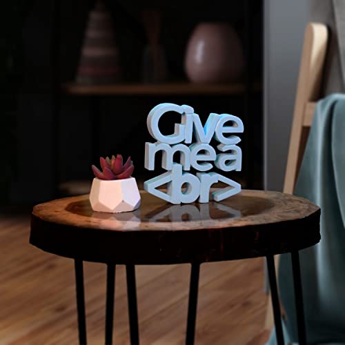 NUKKAD-TALES-6x4-inch-Blue-Give-Me-A-Break-Quirky-Showpiece-Fun-Decor-for-Study-Table-Ideal-Office-Decoration-for-Coders-and-Techies