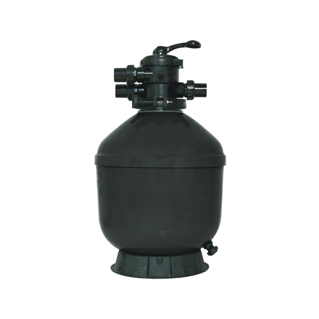 TMG 650 Sandfilteranlage für Pool bis 82.5 m³ |16.5 m³/h Durchfluss | Ø666 mm Polyesterkessel mit 10 J. Garantie | Inkl. 6-Wege-Top-Mount-Ventil & 2 Zoll Anschlüsse | Robuster Poolfilter