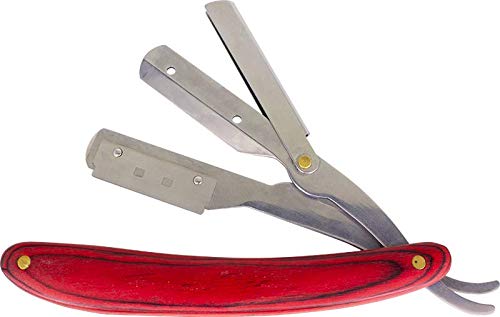 Wood Handle Straight Razor (Vincent Sigma Collection) (Walnut)