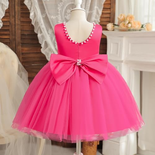 TTYAOVO Flower Girl Dress Backless Wedding Party Tulle Dresses3