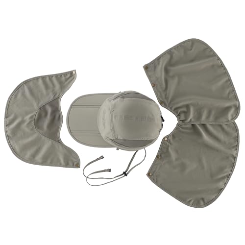 Image of Connectyle Men's Foldable Baseball Sun Cap with Removable Face Mask Neck Flap Cover UPF 50+ Sun Protection Fishing Hiking Hat