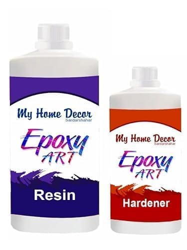 MY HOME DECOR -Epoxy Resin - 2:1 Epoxy Resin and Hardener Art Kit 750 gm, Crystal Clear Resin - 500 gm, Hardener 250 gm,For Art and Craft, DIY | Home Decor Projects, epoxy resin art kit (B0D33K7CRB) Amazon Price History, Amazon Price Tracker
