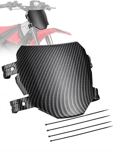 Image of JFG RACING Electric Dirt Bike Universal Number Plate Carbon Fiber Pattern | PP plastic plate,flat decal face,for Surron Light Bee X,for Yozma IN10,for Tutti Soleil,for Eskute,for Heybike,for Eride Pro