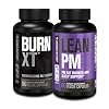 Jacked Factory Burn XT Thermogenic Fat Burner - Appetite Suppressant & Nootropic Energy Booster (90 Capsules) & Lean PM Weight Loss Supplement, Sleep Support | (60 Capsules)