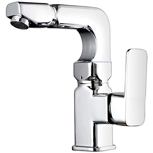 Robinet de cuisine à double usage en cuivre rotatif chaud et froid