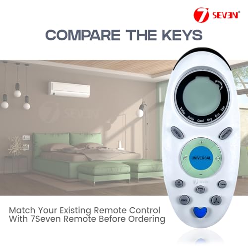 Image of 7SEVEN Compatible Onida AC Remote ZH /TX-02 Model 143a 1 1.5 2 Ton Split Air Conditioner - Match Exactly with Existing Onida ac Remote Control and Make Sure Centre Key Should be in Black Colour