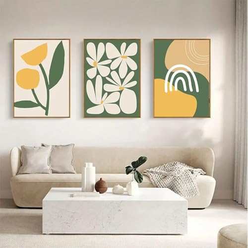 Art mural simple agrumes et affiche style nordique crème pour cuisine 50x70