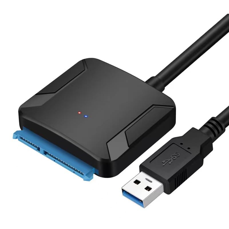 RuhZa USB 3.0 to SATA Cable USB 3.0 To Hard Drive Converter 22pin Adapter For 2.5 3.5 Inch SATA Hard Drive Disk HDD SATA III SSD SATA HDD/SSD,BLU-RAY DVD,CD-ROM,DVD-ROM, CD-RW (No Switching Adapter) (B0CFFPH3J3) Amazon Price History, Amazon Price Tracker