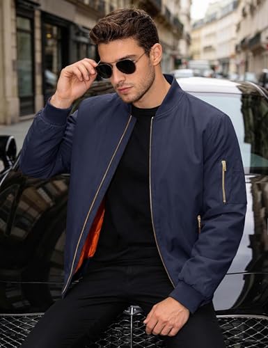 Image of MAGNIVIT Men's Bomber Jacket Casual Fall Winter Military Jacket and Coats Outwear