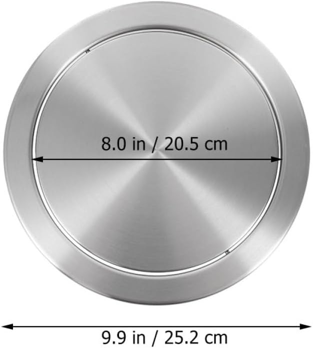 Stainless Steel Recessed Trash Can Lid Flipping Flap Cover Flush Waste Bin Replacement for Kitchen Bathroom Countertop Use