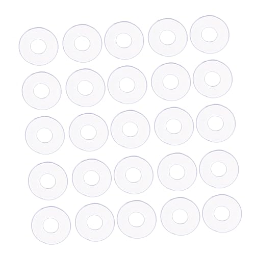 TEMPNAP 50個 透明フラットワッシャー 薄型軽量耐久シャワードア取っ手用交換部品 浴室ドアお風呂取っ手用密封ワッシャー