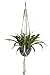 Newcomdigi Nylon Hanging Basket Macrame Jute 4 Leg 40 Inch Plant Hanger Woven Wall Hanging Rope for Indoor Outdoor Patio Deck Ceiling Pots Versatile Handmade Knotted Hanging Rope