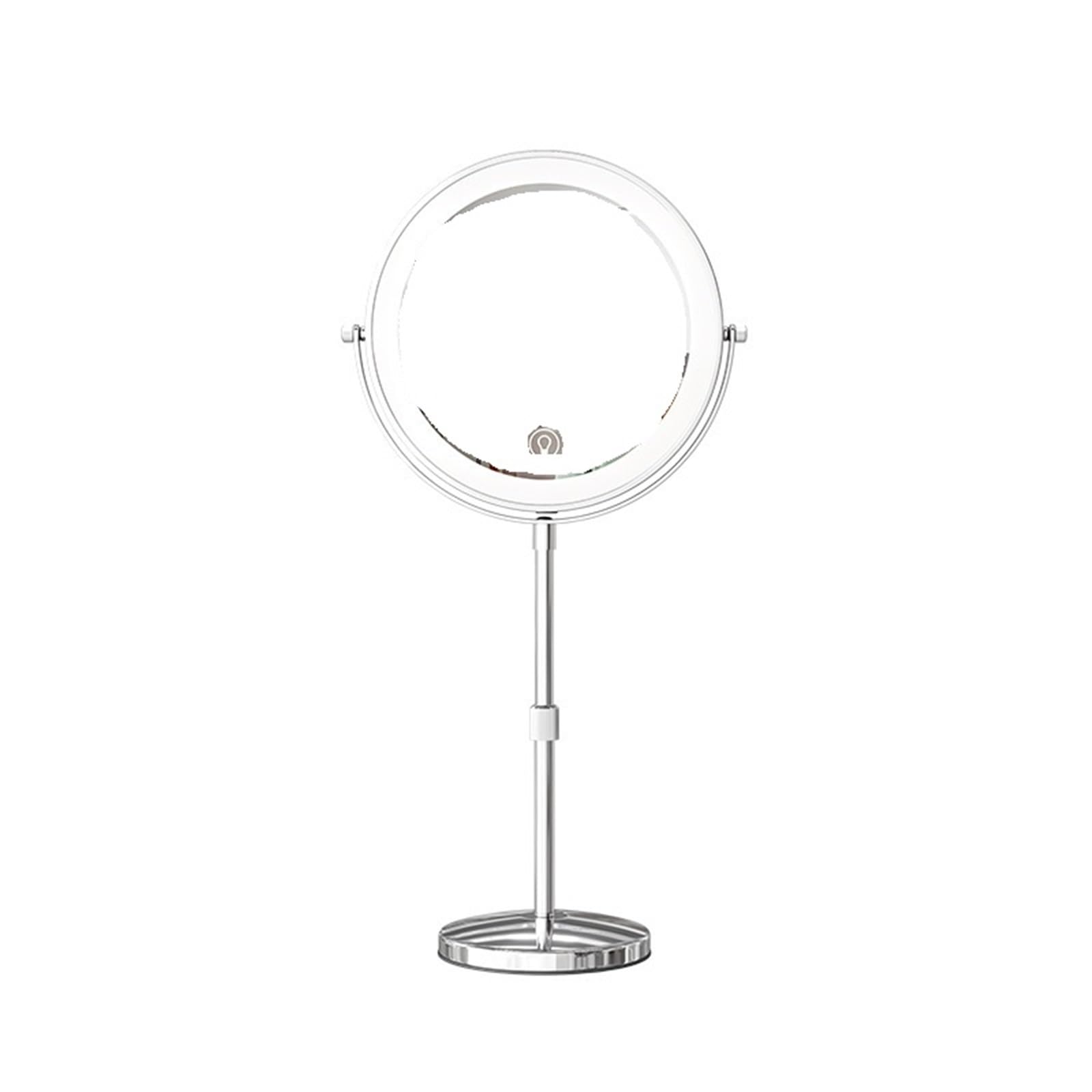 FPJQOBJC Led Desktop Magnifying Makeup Mirror With Light