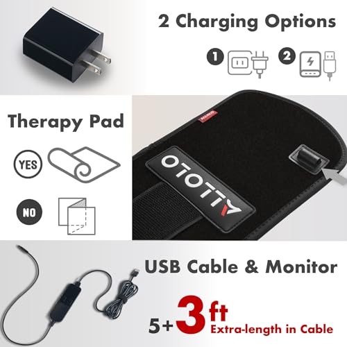 ALLOLO - Red Light Therapy for Body, 3 in 1 LED Count with Timer Remote Control, Infrared Light Therapy 12.6" x 6.3", 660nm & 850nm for Body Pain Relief, for