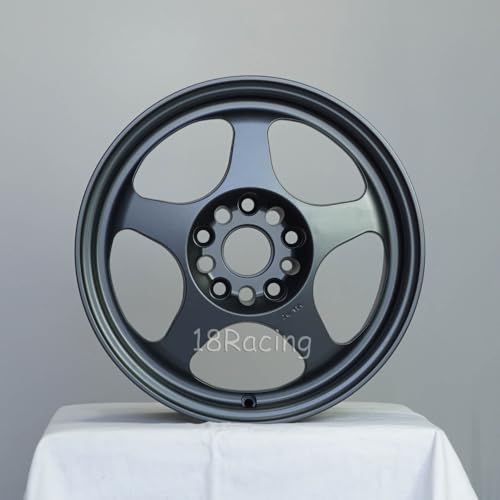4 PCS ROTA SLIPSTREAM WHEELS 15X8 PCD:5X112 OFFSET:40 HB:57.1 MAGNESIUM BLACK