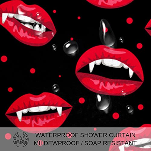 Rideau de douche vampire Halloween coloré grand format imperméable - 4