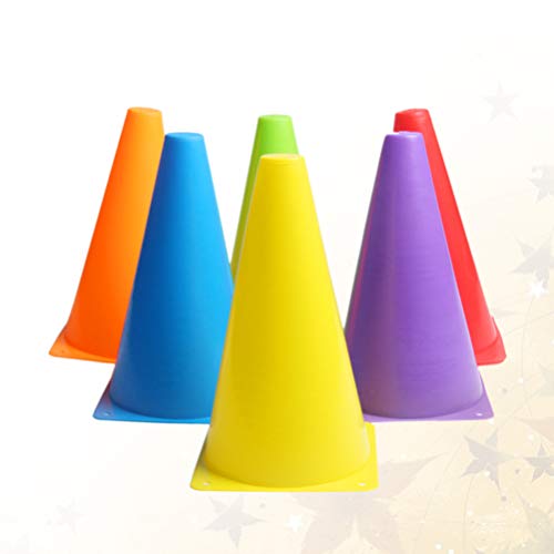 Marcador Cone de Plástico para Treinamento de Futebol BESPORTBLE, 6 peças, Balde de Cone de Campo de