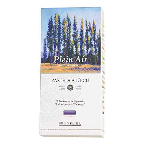 Savoir-Faire Sennelier Soft Pastels Half Stick Set 80/Pkg-Plein Air Landscape #TOP3