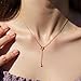 Fivexing Star Shaped Slid Necklace for Women Irregular Y-Shaped Chain Y2k Hip-Hop Fashion Jewelry