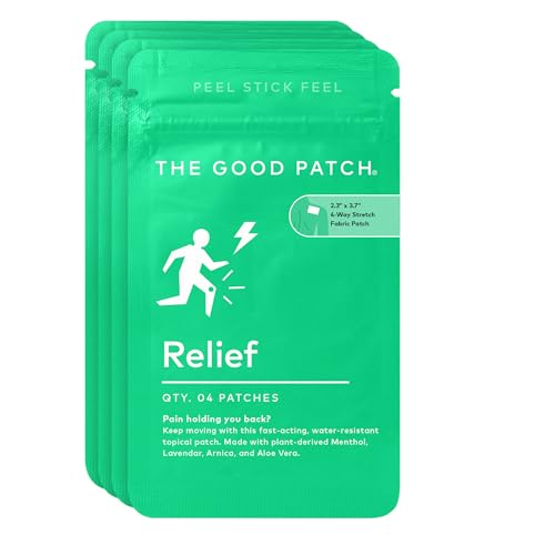 Image of The Good Patch Pain Relief Patch (16 Total Patches) | Menthol, Lavender, Arnica and Aloe Vera Patch for Back, Neck, Shoulders, Legs and Post-Workout Recovery Support