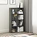 Furinno Pasir 4 Tier Open Shelf, French Oak Grey