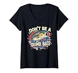 Photo Gallery donna funny fishing don t be a dumb bass funny fishing maglietta con collo a v Photo Gallery donna funny fishing don t be a dumb bass funny fishing maglietta con collo a v